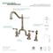 Kingston Brass KS7758ALBS English Country Kitchen Bridge Faucet W/Brass Sprayer, Nickl KS7758ALBS - alternate 4